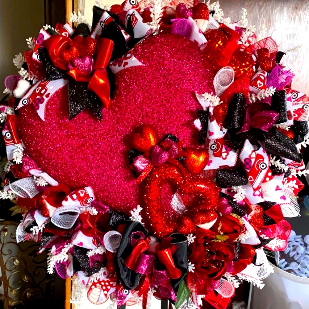 Valentine’s Day wreath sold.